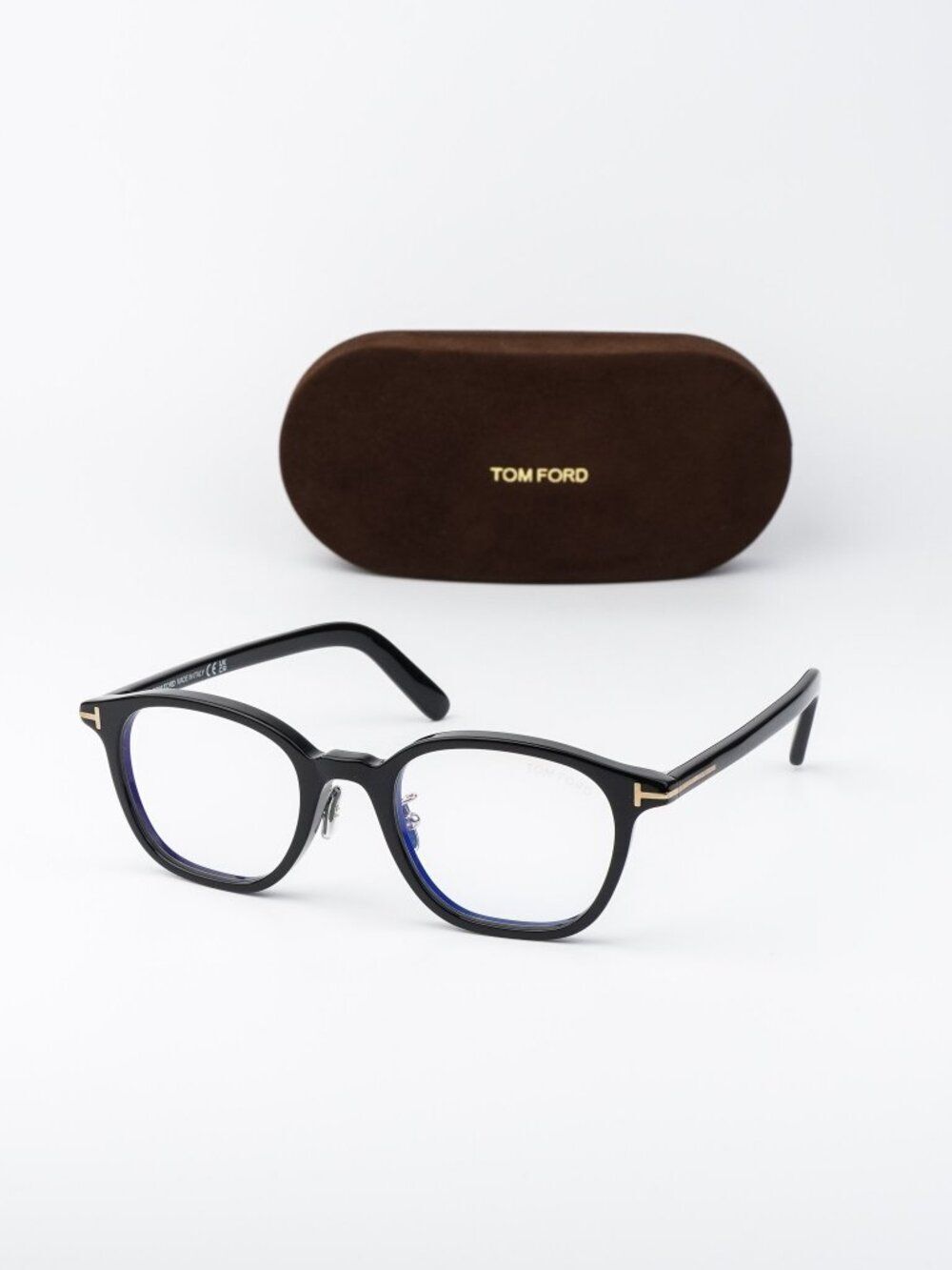 Tom Ford Men Eyeglasses Black Square FT5858-D-B 001 NEW AUTHENTIC